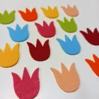 Filcfigura - Tulipánfej mini