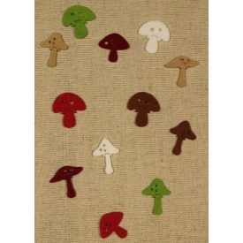 Filcfigura - Mini gomba, vegyes (12db/cs)  Filcfigura - Mini gomba, vegyes (12db/cs)