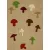 Filcfigura - Mini gomba, vegyes (12db/cs) 