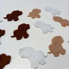 Filcfigura - Kutya mini | 12 darabos csomag
