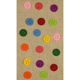 Filcfigura - Gomb alakú filcfigura /2cm/ (18 db/cs)  Filcfigura - Gomb alakú filcfigura /2cm/ (18 db/cs)