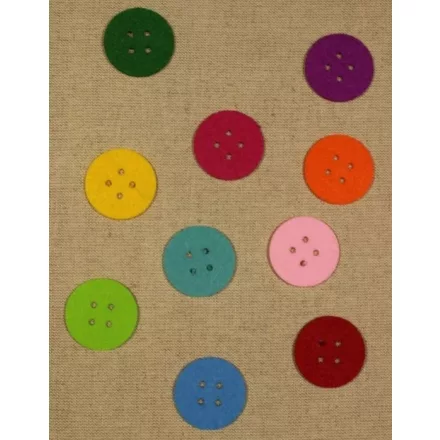 Filcfigura - Gomb alakú filcfigura /4cm/ (10db/cs) 