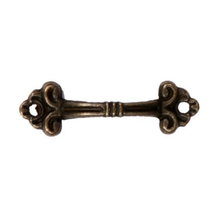 Fém fogantyú, 4,2cm x 1cm bronz színű