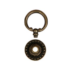 Fém fogantyú kerek 4,9cm x 3,2cm bronz színű Fém fogantyú kerek 4,9cm x 3,2cm bronz színű