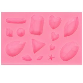 Szilikon nyomóforma lágy - Ékkövek 9,9cm x 6,3cm x 1,1cm Szilikon nyomóforma lágy - Ékkövek 9,9cm x 6,3cm x 1,1cm