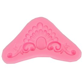 Szilikon nyomóforma lágy - Díszítő minta 10cm x 5,3cm x 0,9cm   Szilikon nyomóforma lágy - Díszítő minta 10cm x 5,3cm x 0,9cm