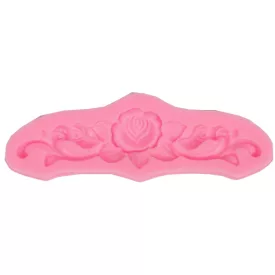   Szilikon nyomóforma lágy - Díszítő minta 14cm x 4cm x 0,9cm