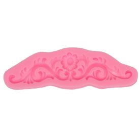 Szilikon nyomóforma lágy - Díszítő minta 14cm x 4,3cm x 0,8cm   Szilikon nyomóforma lágy - Díszítő minta 14cm x 4,3cm x 0,8cm