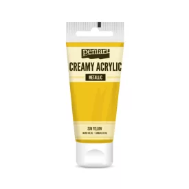 Krémes akrilfesték selyemfényű - NAPSÁRGA  60ml