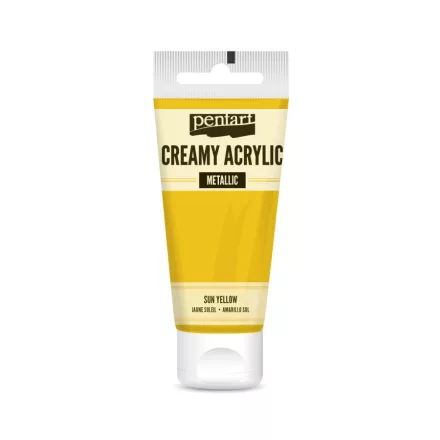 Krémes akrilfesték selyemfényű - NAPSÁRGA  60ml