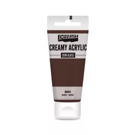 Krémes akrilfesték selyemfényű - BARNA  60ml