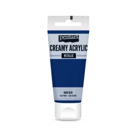 Krémes akrilfesték selyemfényű - SÖTÉTKÉK  60ml