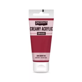 Krémes akrilfesték selyemfényű - MEGGYPIROS  60ml