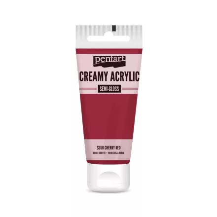 Krémes akrilfesték selyemfényű - MEGGYPIROS  60ml