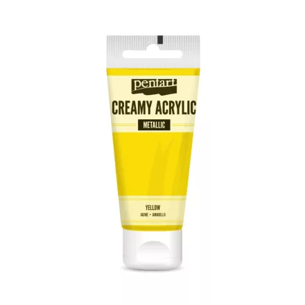 Krémes akrilfesték selyemfényű - SÁRGA  60ml