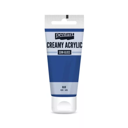 Krémes akrilfesték selyemfényű - KÉK  60ml