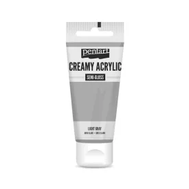 Krémes akrilfesték selyemfényű - VILÁGOSSZÜRKE  60ml