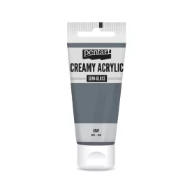 Krémes akrilfesték selyemfényű - SZÜRKE  60ml
