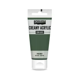 Krémes akrilfesték selyemfényű - FENYŐZÖLD  60ml