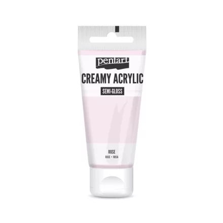 Krémes akrilfesték selyemfényű - RÓZSASZÍN  60ml