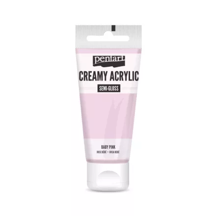 Krémes akrilfesték selyemfényű - BABARÓZSASZÍN  60ml