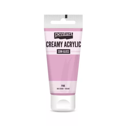 Krémes akrilfesték selyemfényű - PINK  60ml