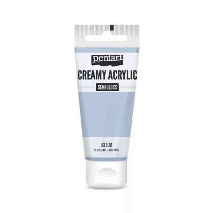 Krémes akrilfesték selyemfényű - JÉGKÉK  60ml