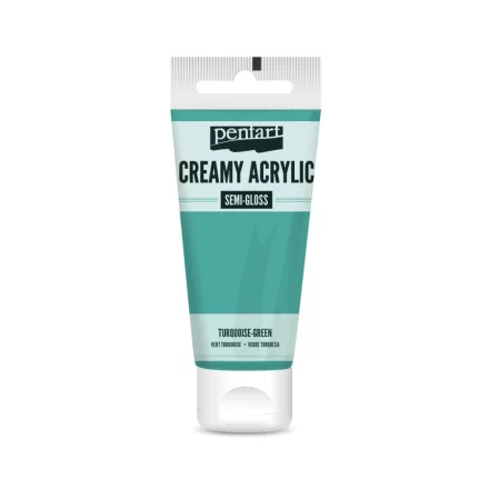 Krémes akrilfesték selyemfényű - TÜRKIZ ZÖLD  60ml