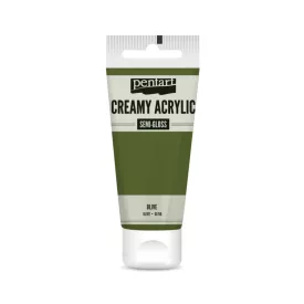 Krémes akrilfesték selyemfényű - OLIVA  60ml
