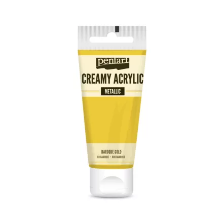 Krémes akrilfesték metál BAROKK ARANY 60 ml