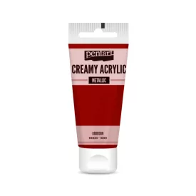 Krémes akrilfesték metál BORDÓ 60 ml