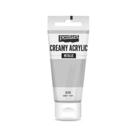 Krémes akrilfesték metál EZÜST  60 ml
