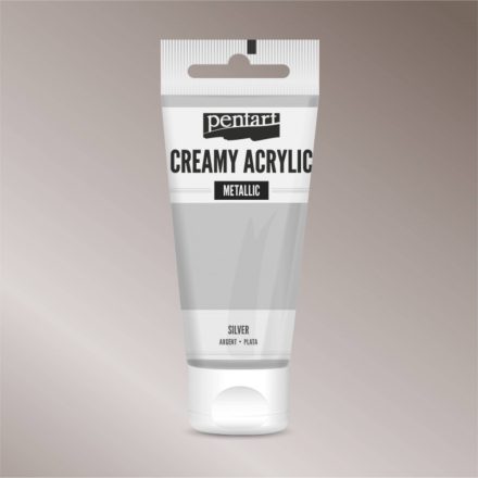 Krémes akrilfesték metál EZÜST  60 ml