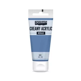 Krémes akrilfesték metál KÉK 60 ml