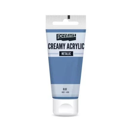 Krémes akrilfesték metál KÉK 60 ml