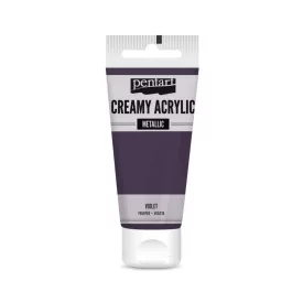 Krémes akrilfesték metál LILA 60 ml