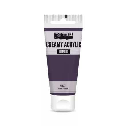 Krémes akrilfesték metál LILA 60 ml