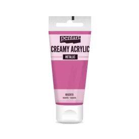 Krémes akrilfesték metál MAGENTA 60 ml