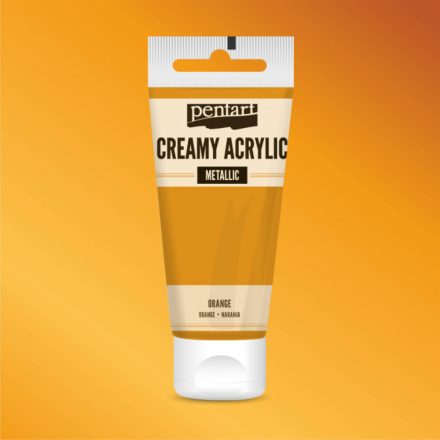 Krémes akrilfesték metál NARANCS 60 ml