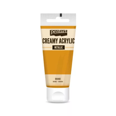 Krémes akrilfesték metál NARANCS 60 ml