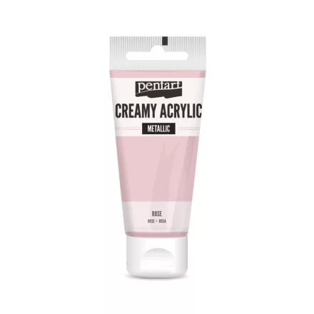 Krémes akrilfesték metál RÓZSASZÍN 60 ml
