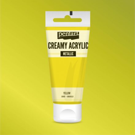Krémes akrilfesték metál SÁRGA 60 ml