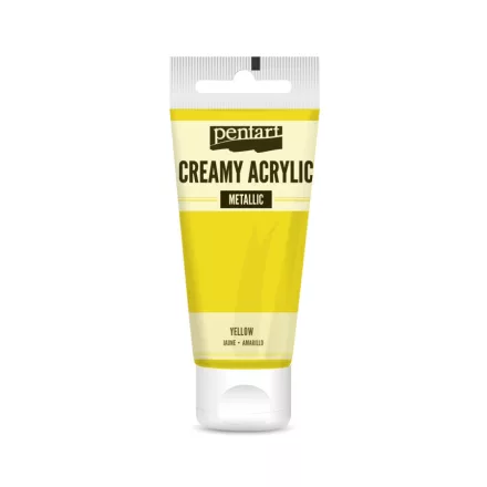 Krémes akrilfesték metál SÁRGA 60 ml
