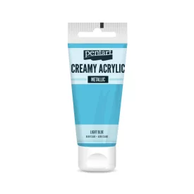 Krémes akrilfesték metál VILÁGOSKÉK 60 ml