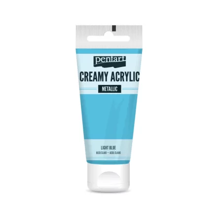 Krémes akrilfesték metál VILÁGOSKÉK 60 ml