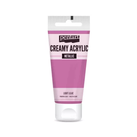Krémes akrilfesték metál VILÁGOSLILA 60 ml