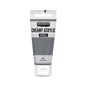 Krémes akrilfesték metál ÓLOM 60 ml
