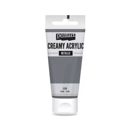 Krémes akrilfesték metál ÓLOM 60 ml