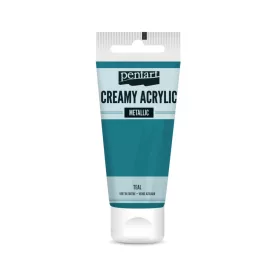 Krémes akrilfesték metál ZÖLDESKÉK 60 ml