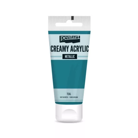 Krémes akrilfesték metál ZÖLDESKÉK 60 ml